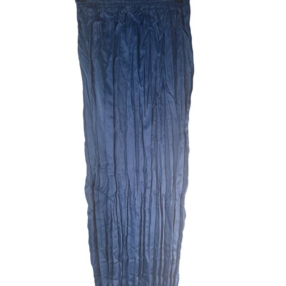 2/$30 ZARA Womens Small Blue Pleated Maxi Polyester Blend - Picture 9 of 11